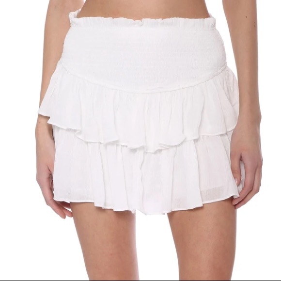 Gab & kate ruffle mini skirt Clearance